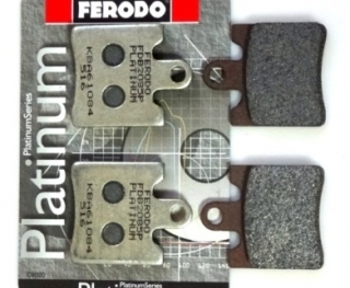 FDB 665 P Plaquette Platinum arrière VFR RC24 - I de 1986/87